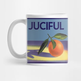 Vintage Juciful Oranges Fruit Crate Label Mug